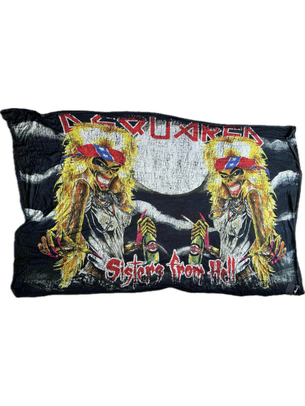 DSQUARED2 Iron Maiden Scarf *NWT* Sisters from Hell Rare